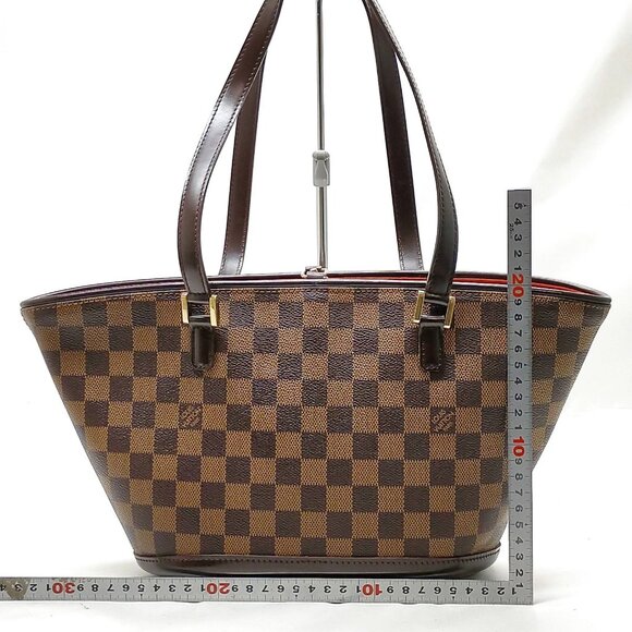 Authentic Louis Vuitton Manosque PM Brown Damier Hand Bag mn780-112525 - Picture 2 of 16